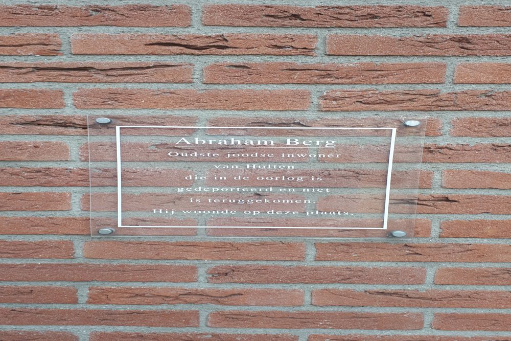 Plaque Abraham Berg-Hof Holten #2