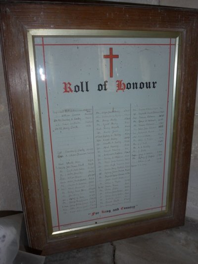 War Memorial St. Olave Church Gatcombe