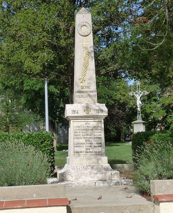 Monument Eerste Wereldoorlog Seyre