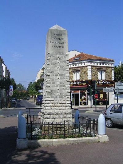 Monument Eerste Wereldoorlog Gagny #1