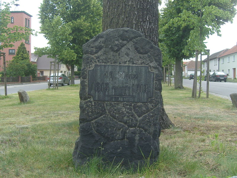 Herdenkingssteen 100e Verjaardag Slag bij Leipzig