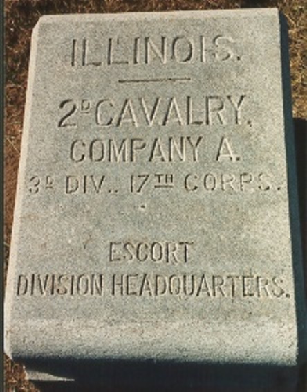 Position Marker 2nd Illinois Cavalry, Company A (Union) #1