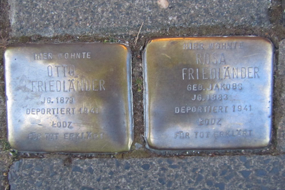 Stumbling Stones Alteburger Straße 11 #3