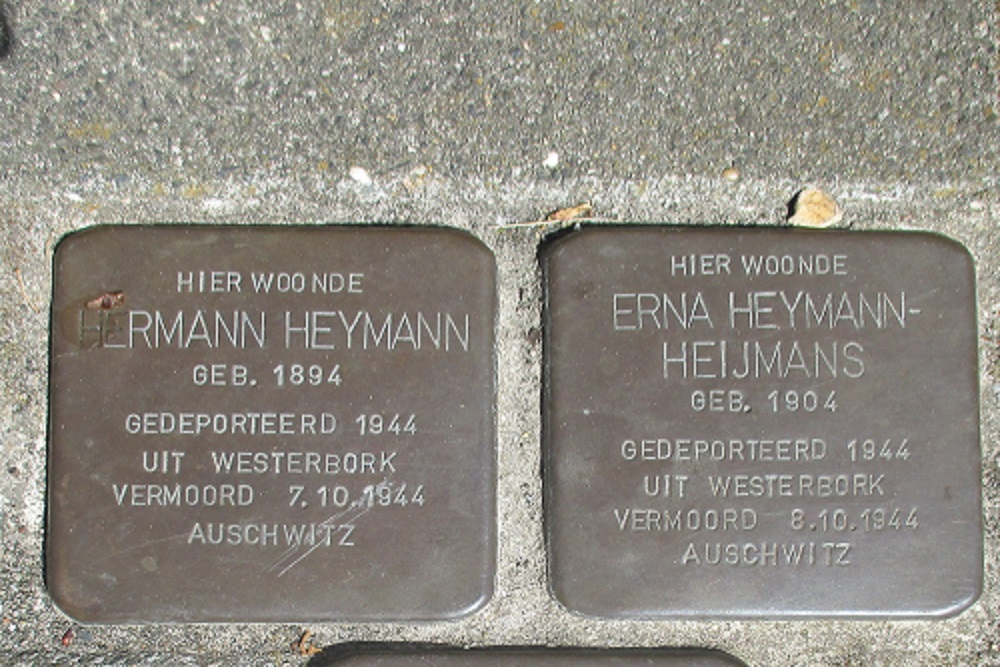 Stolpersteine Plataanweg 45 (nu Pelikaanstraat 136) #2