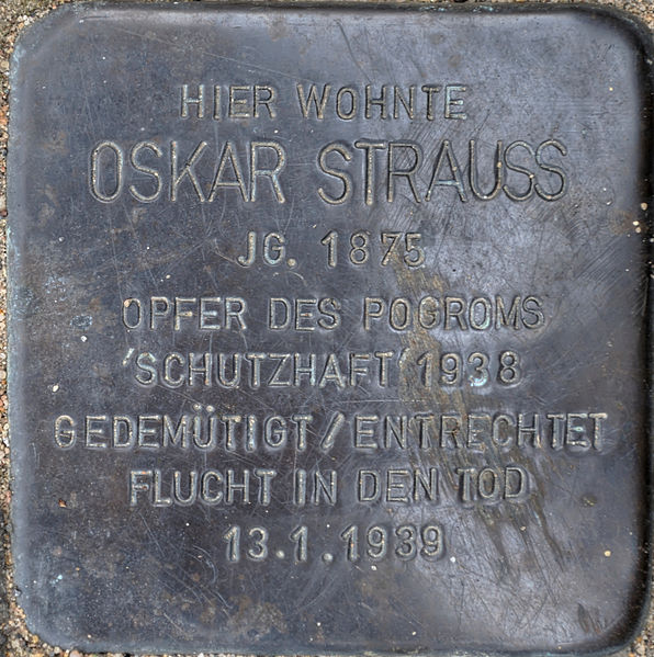 Stolperstein Kiefernstrae 6