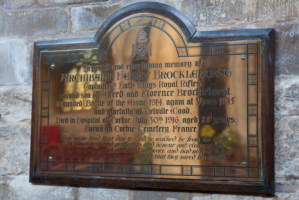 Memorials & Remembrance Windows St Marys Church Melton Mowbray #4