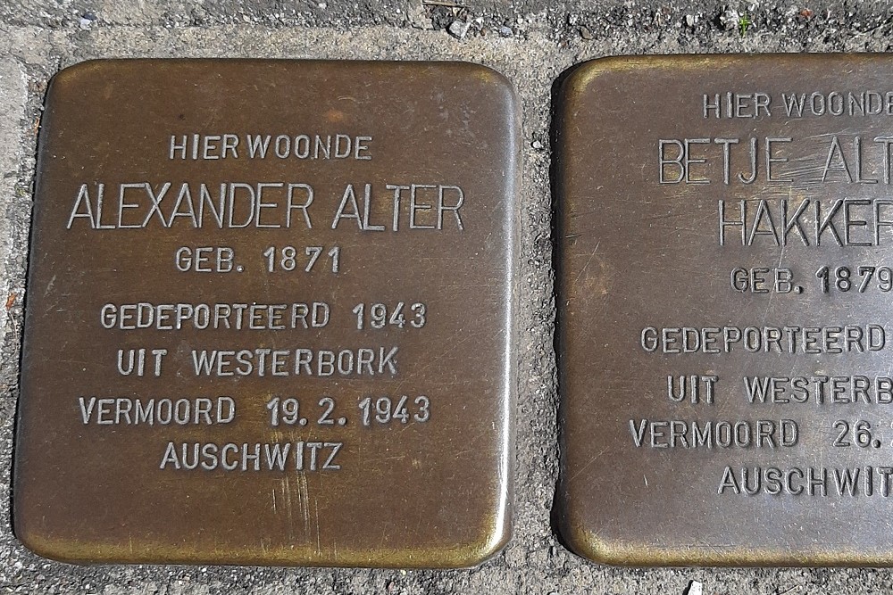 Stolpersteine Fannius Scholtenstraat 70
