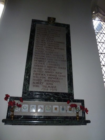 Oorlogsmonument Church of the Ascension Burghclere #2