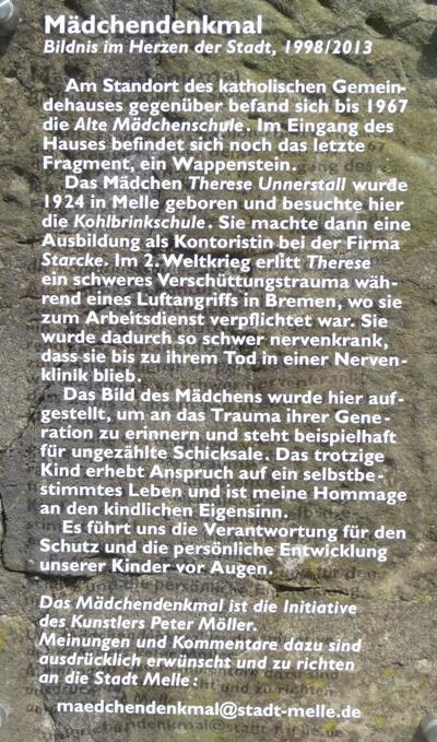 Mädchendenkmal Melle #4