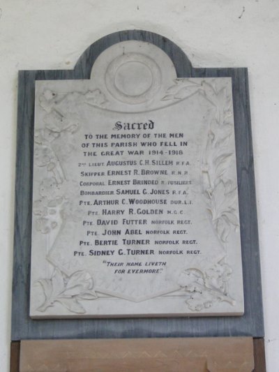 War Memorial St. Margaret Church Cantley #1