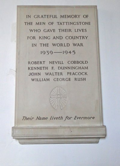 War Memorial St. Mary Church Tattingstone #2