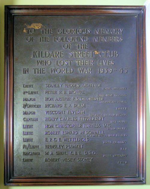 Memorials Kildare Street and University Club