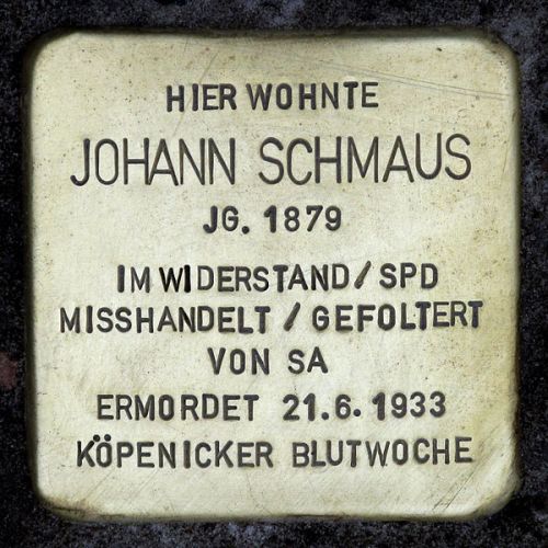 Stumbling Stones Schmausstraße 2 #3