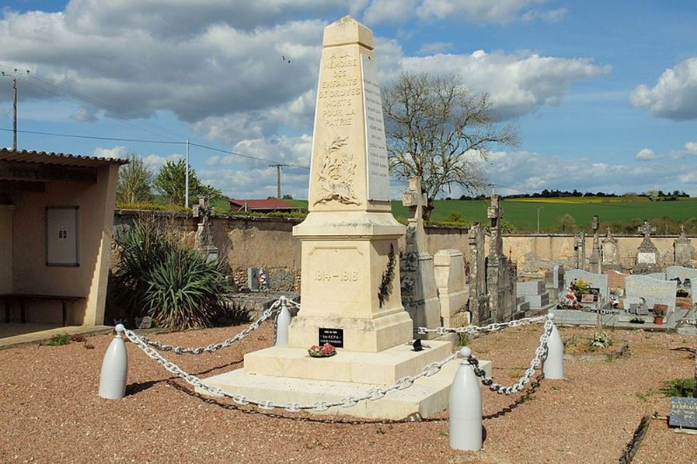 Oorlogsmonument Druyes-les-Belles-Fontaines