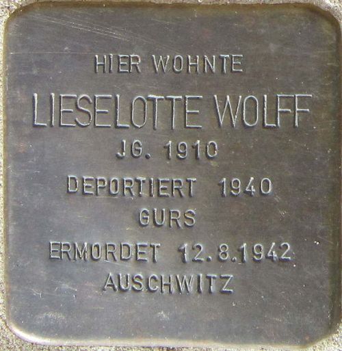 Stumbling Stones Hauptstraße 27 #3