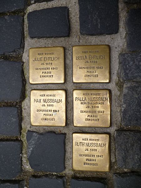 Stolpersteine Untere Bachgasse 12-14