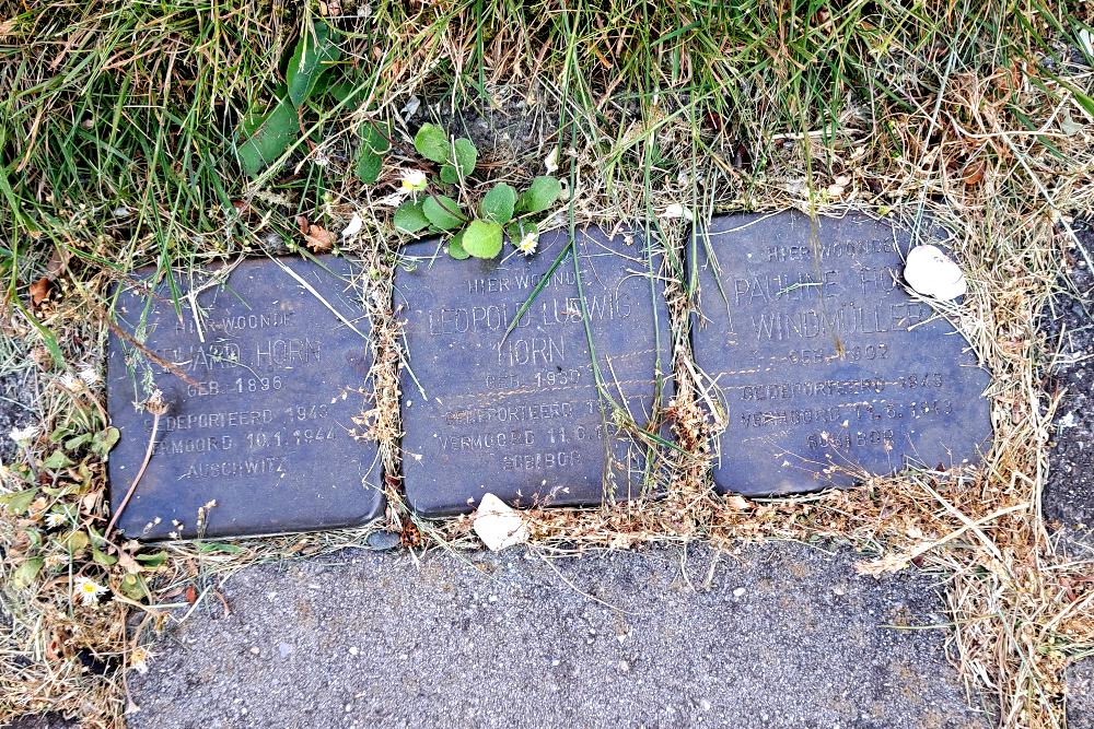 Stolpersteine Julianaplein 21 (v/h Valkenburgplein)