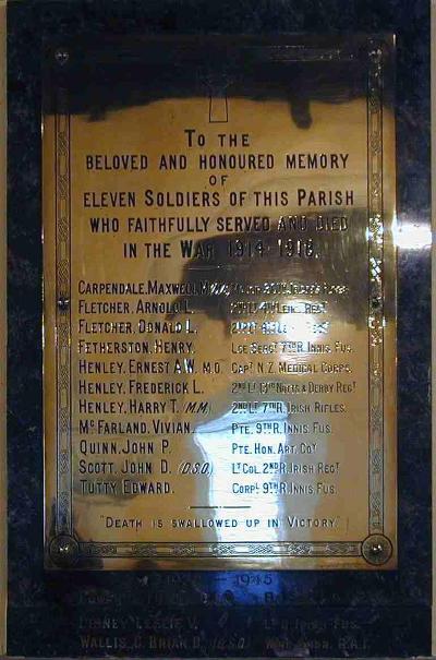 War Memorial Rathmichael Church #1