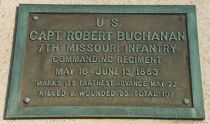 Positie-aanduiding 7th Missouri Infantry (Union)