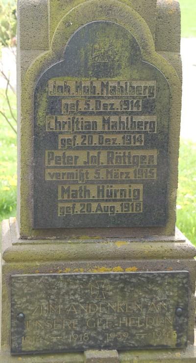 War Memorial Todenfeld #2