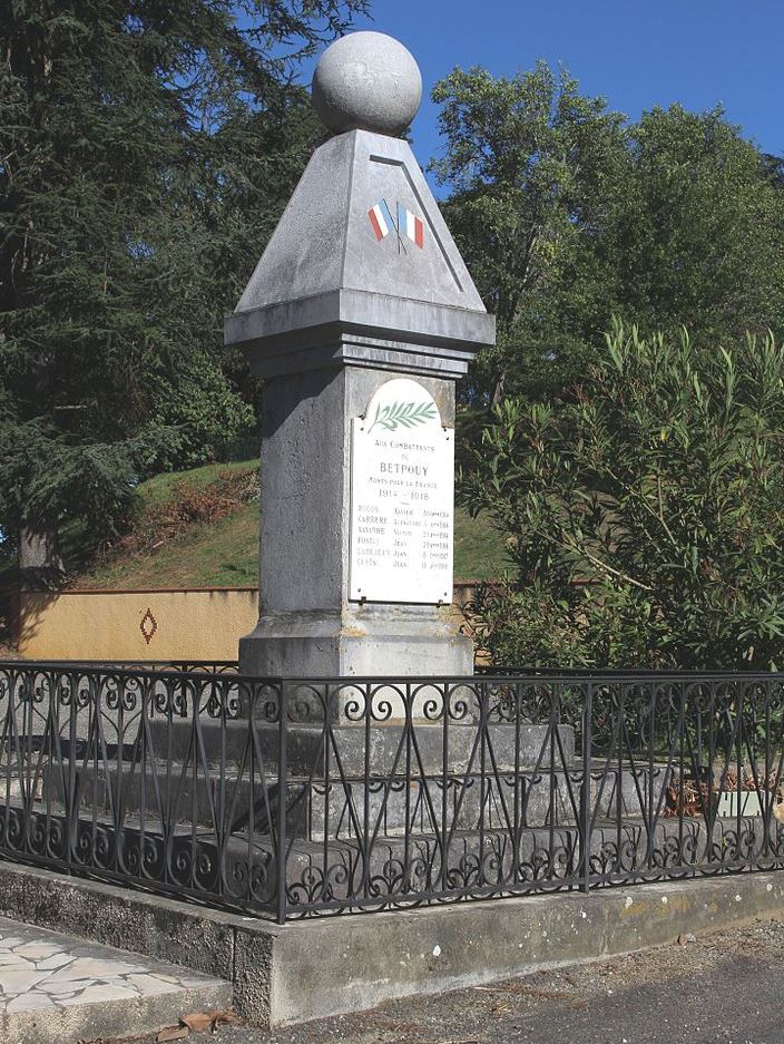 Monument Eerste Wereldoorlog Betpouy