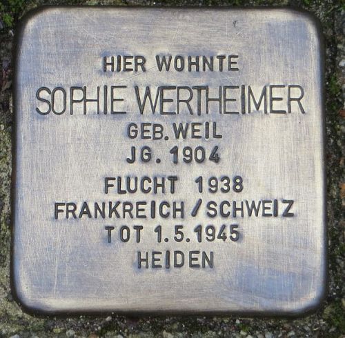 Stumbling Stones Hermann-Dietrich-Straße 10 #2