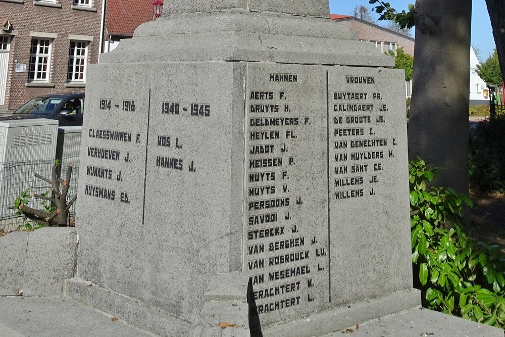 Oorlogsmonument Geel Ten Aard #3