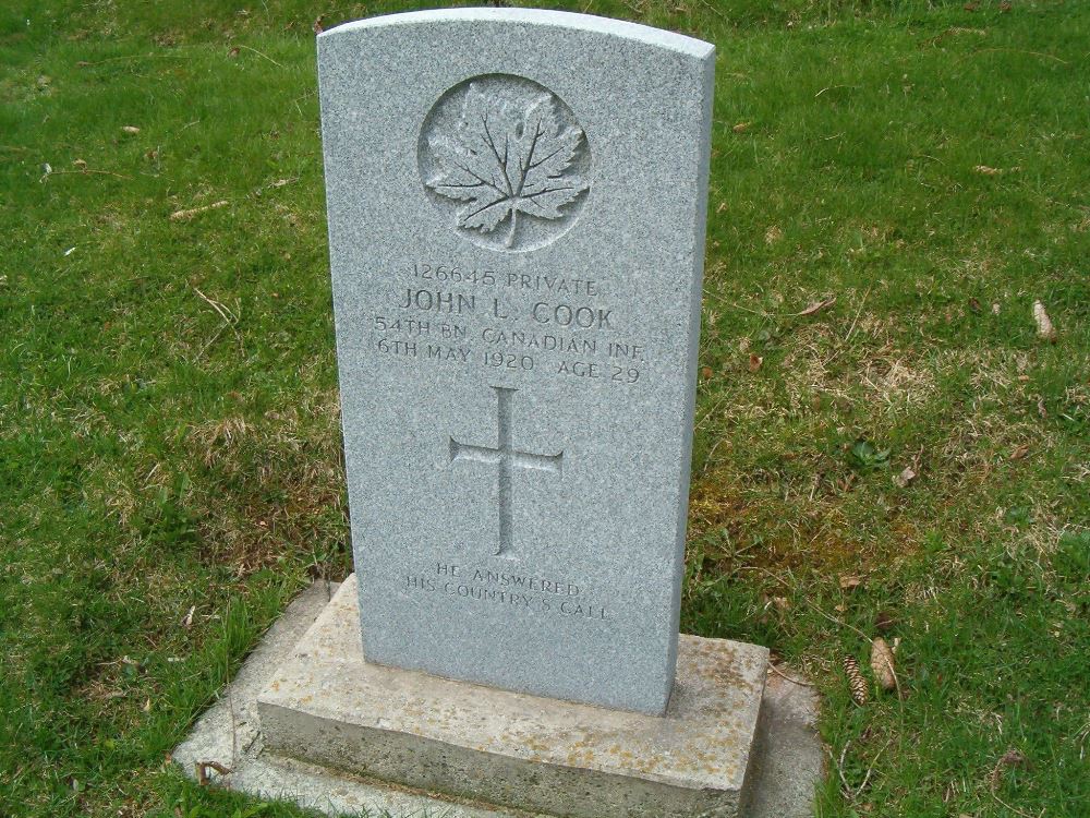 Commonwealth War Grave Glenwood Cemetery
