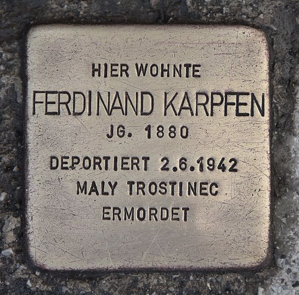 Stolperstein Friedrich Schiller-Strae 70