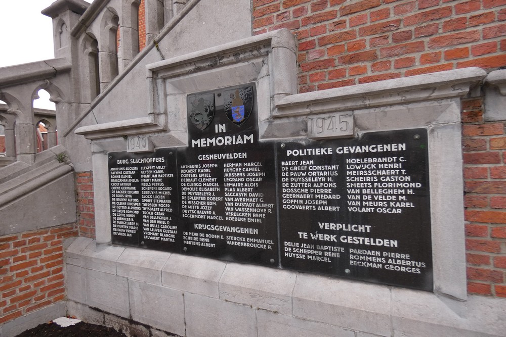 Oorlogsmonument Tweede Wereldoorlog Sint-Amandsberg #2