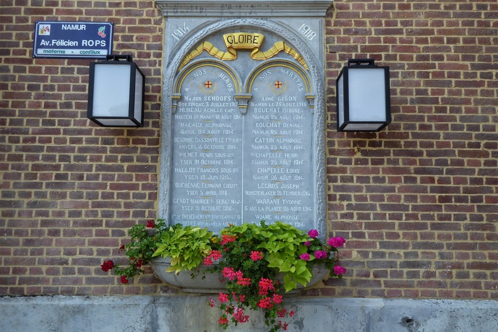 Memorial to the Victims of the La Plante Namur District #3