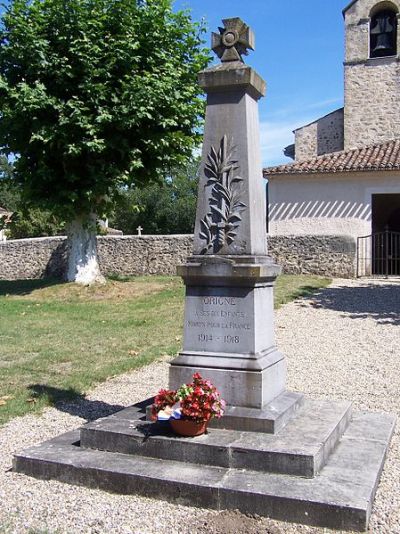 Oorlogsmonument Origne