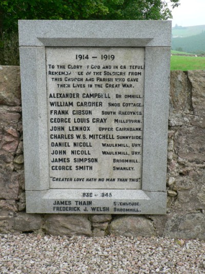 Oorlogsmonument Rickarton #1