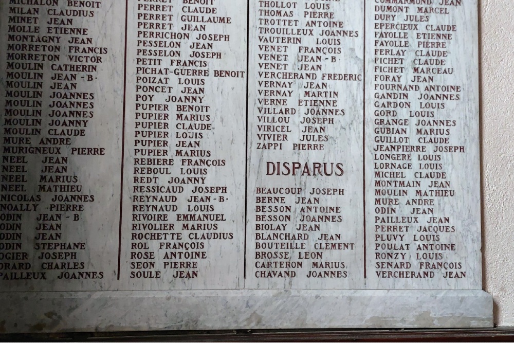 War Memorial Église Saint-Michel de Chazelles-sur-Lyon #3