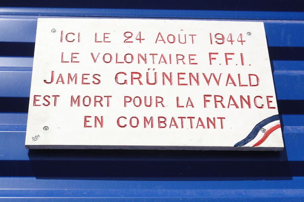 Gedenkteken James Grünenwald #1