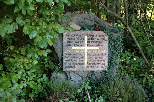 Remembrance Stone Josef Grimm and Georg Hangl