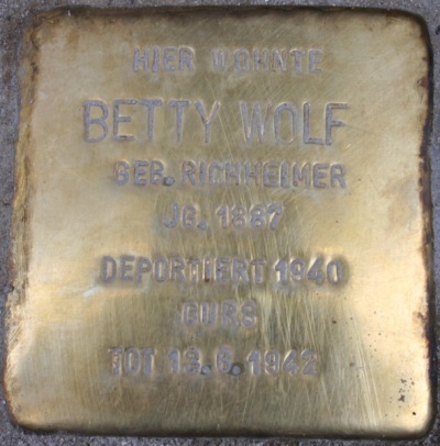 Stolpersteine Jägerstraße 3 #2