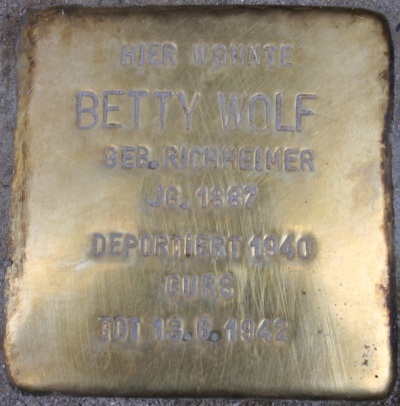 Stolpersteine Jgerstrae 3 #2