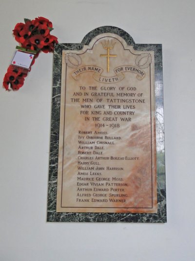 War Memorial St. Mary Church Tattingstone #1