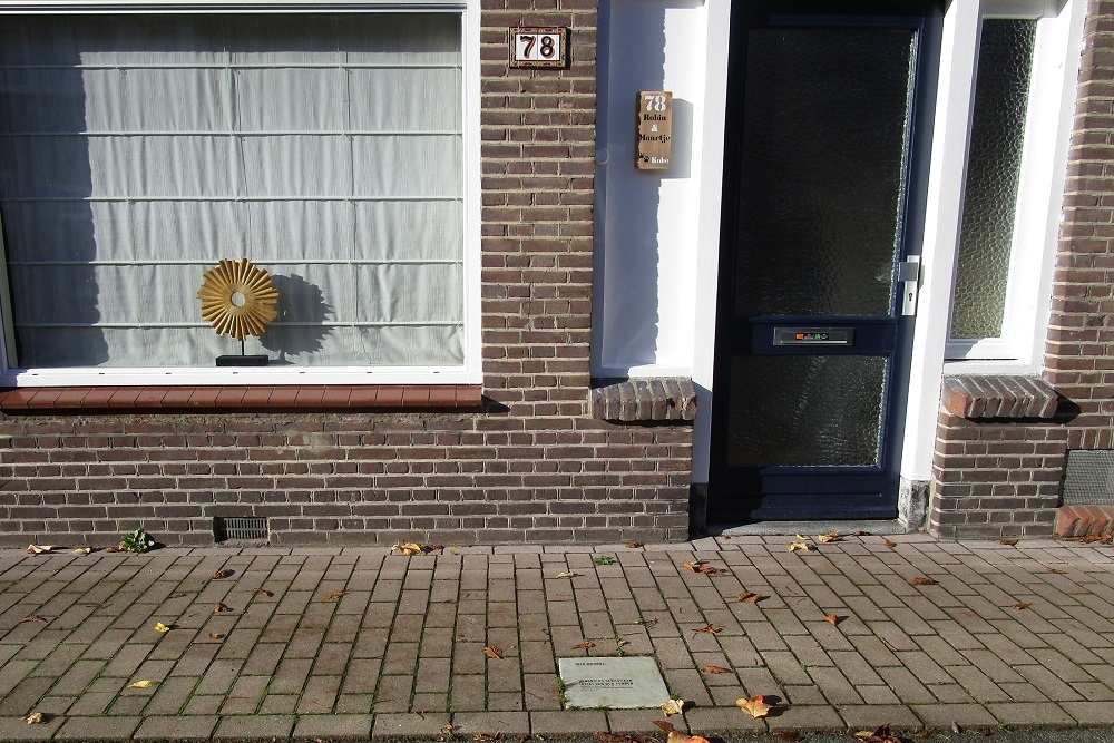 Memorial Stone Sint Crispijnstraat 78 #2