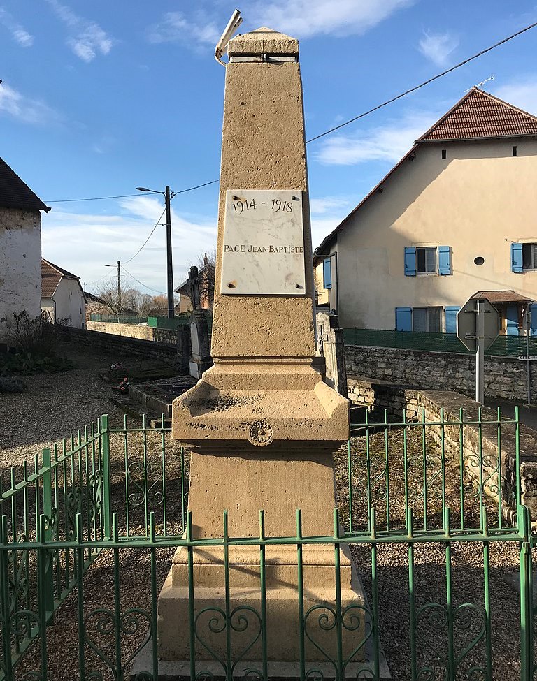 Oorlogsmonument Villette-lès-Arbois #1
