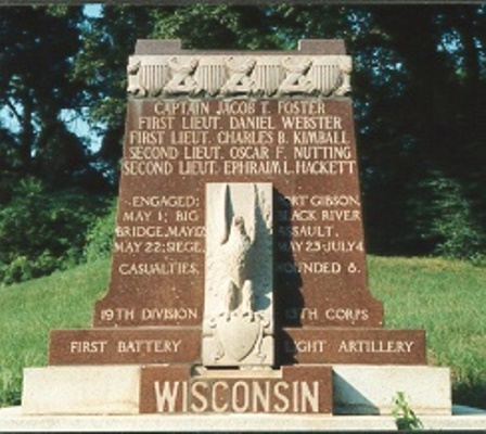 1st Battery Wisconsin Light Artillery (Union) Monument #1
