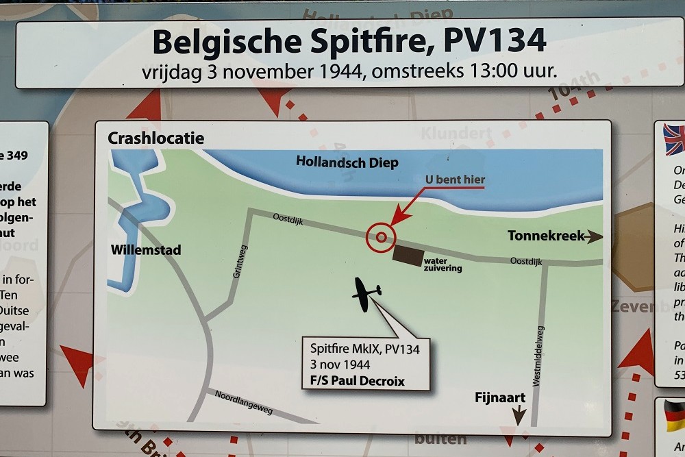 Crashlocatie Spitfire Gevechtsvliegtuig Willemstad #3