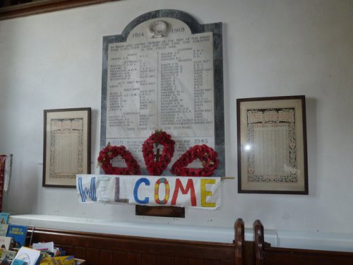 Oorlogsmonument St. Lawrence Church Downton #1