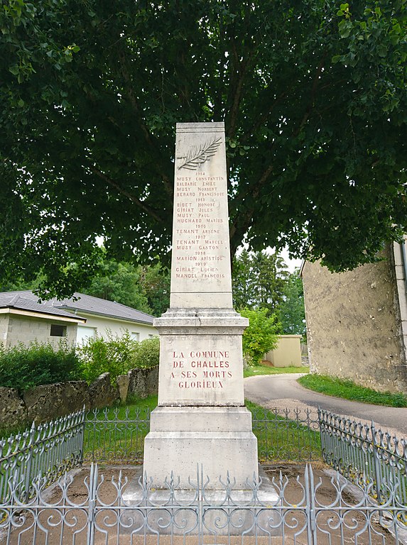 Oorlogsmonument Challes-la-Montagne