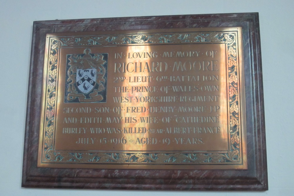 Memorials St Mary’s Church Burley in Wharfedale #4