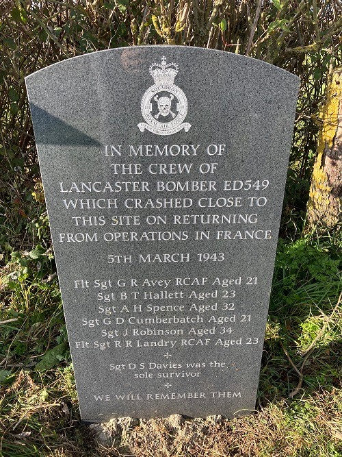 Memorial Crash Site Lancaster ED549 #2