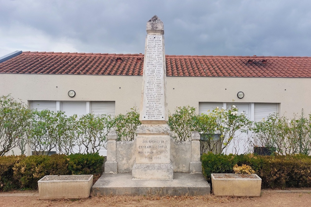 World War I Memorial Chalain-le-Comtal #1