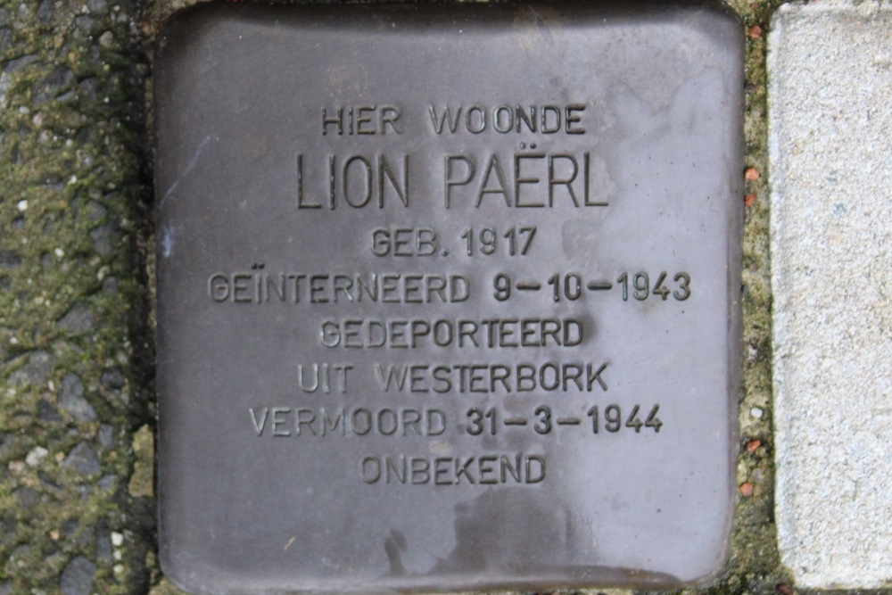 Stolpersteine Charlotte van Montpensierlaan 32 #4