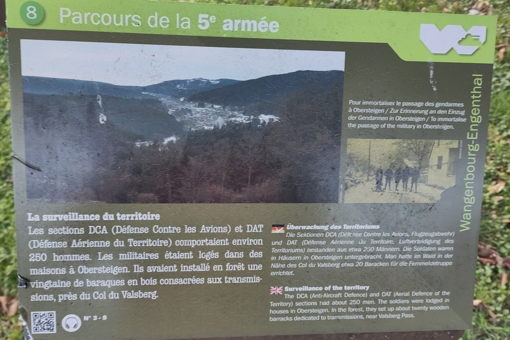 Quartering Location 2nd French Army Obersteigen #1